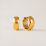 Lover's Tempo Willa Hoop Earrings: Waterproof Gold