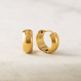 Lover's Tempo Willa Hoop Earrings: Waterproof Gold