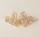 Lover's Tempo Debut Heart Stud Earrings: Gold