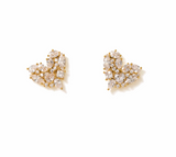 Lover's Tempo Mini Debut Heart Stud Earrings: Gold