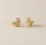 Lover's Tempo Mini Debut Heart Stud Earrings: Gold