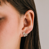 Lover's Tempo Mini Debut Heart Stud Earrings: Gold
