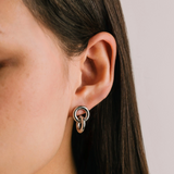 Lover's Tempo Linx Earrings: Waterproof Silver