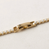 Lover's Tempo Pearl Tennis Bracelet: Gold