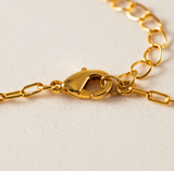 Lover's Tempo Love Token Heart Necklace: Gold & Multicoloured