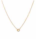 Lover's Tempo Kismet Pearl Necklace: Gold