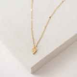 Lover's Tempo Everly Heart Necklace: Gold