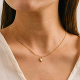 Lover's Tempo Everly Heart Necklace: Gold