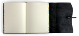 Cavallini Leather Notebook - Black Roma Lussa