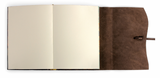 Cavallini Leather Notebook - Chocolate Roma Lussa