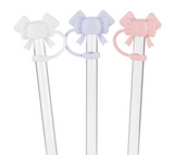 Jumbo Straws with Bow Caps