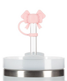 Jumbo Straws with Bow Caps