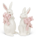 Sitting Bunny with Bow
