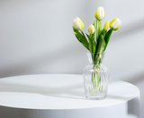 Lifelike 5 Stem White Tulip Bunch