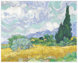 1000 pc Puzzle - Wheat Fields with Cypresses