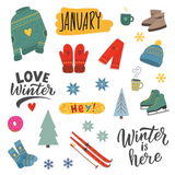 A Year in Stickers Sticker Book