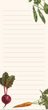 Magnetic Notepad - Vegetables