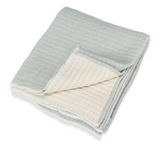 Overstitch Throw - Light Blue