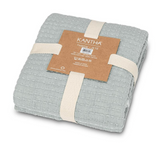 Overstitch Throw - Light Blue