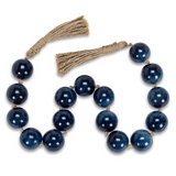 Navy Smooth Bead Garland