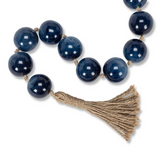 Navy Smooth Bead Garland