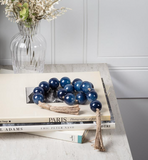 Navy Smooth Bead Garland