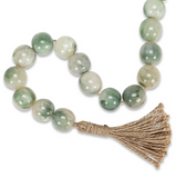 Mint Marble Smooth Bead Garland