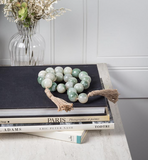 Mint Marble Smooth Bead Garland