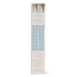 Taper Candle set/2 Twirl - Blue