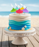 Beach Umbrella Party Candles