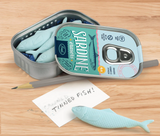 Sardine Eraser - Tin of 4