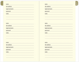 WTF Personal Internet Address & Password Logbook