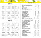 2027-28 Two Year Pocket Planner - Amalfi Lemons
