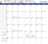 2027-28 Two Year Pocket Planner - Wildflower Garden