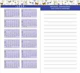 2027-28 Two Year Pocket Planner - Wildflower Garden