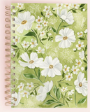 Spiral Lined Journal - Green Florals