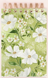 Spiral Lined Reporter - Green Florals