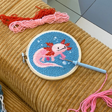 Axolotl Punch Needle Kit