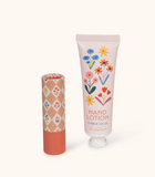 Flower Fields Lip Balm & Hand Lotion Set