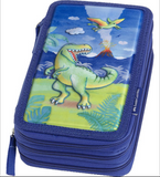 Faber-Castell Triple Decker Pencil Case - Dinosaurs