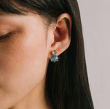 Lover's Tempo Marbelle Indigo Stud Earrings: Gold