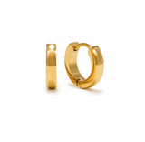 Lover's Tempo Maya Hoop Earrings: Waterproof Gold
