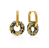 Lover's Tempo Thames Dot Hoop Earrings: Waterproof Gold
