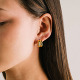 Lover's Tempo Hailey Hoop Earrings: Waterproof Gold