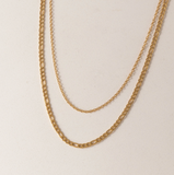 Lover's Tempo Bobbi Layered Necklace: Waterproof Gold