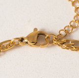 Lover's Tempo Bobbi Layered Necklace: Waterproof Gold