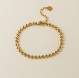 Lover's Tempo Josie Ida Chain Bracelet: Waterproof Gold