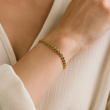 Lover's Tempo Josie Ida Chain Bracelet: Waterproof Gold
