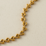 Lover's Tempo Josie Ida Chain Bracelet: Waterproof Gold