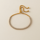 Lover's Tempo Round Prism Bracelet: Waterproof Gold